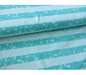 Jersey Spotstripes türkis mint